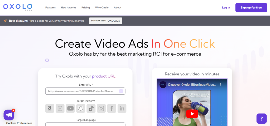 oxolo ai video generation tool