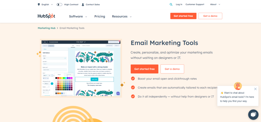 hubspot email marketing