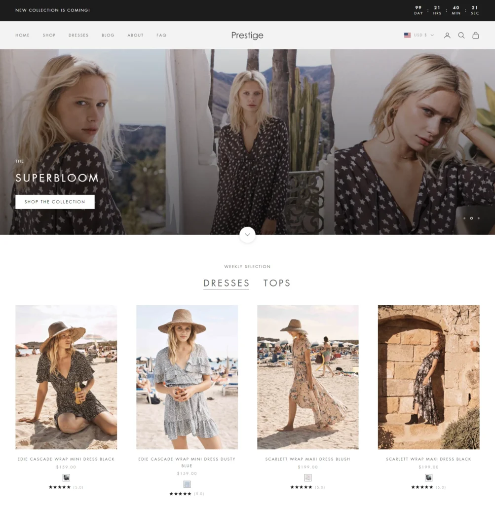 prestige shopify theme